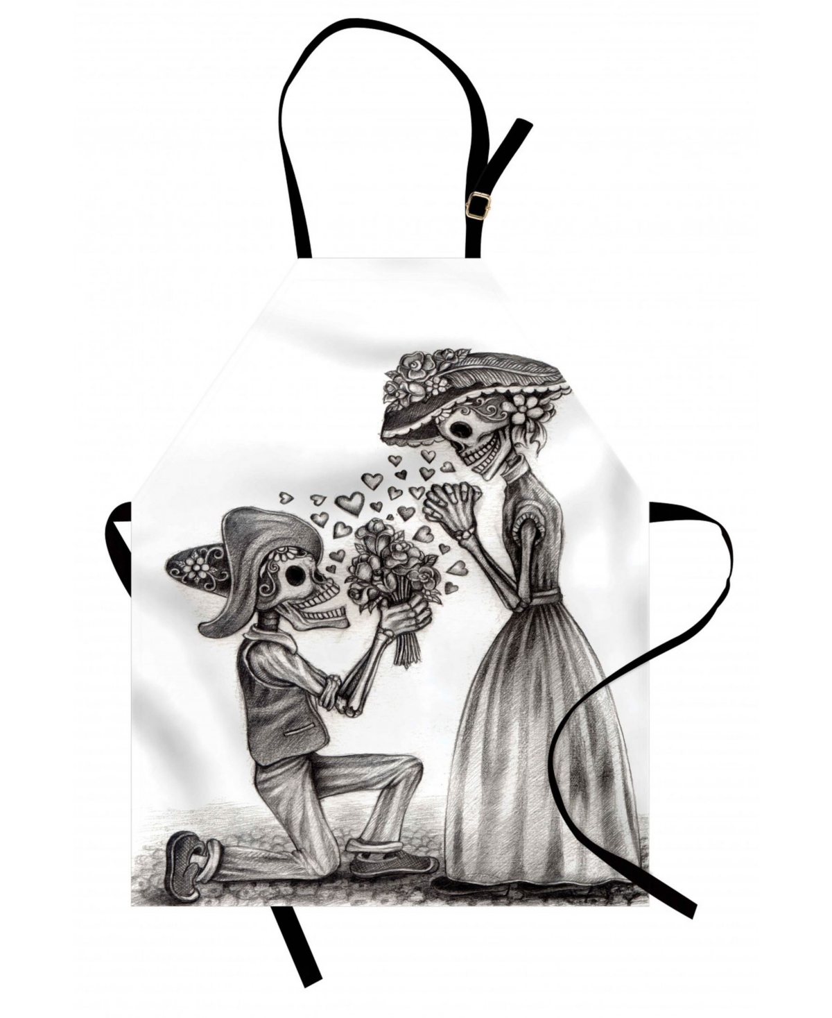 Ambesonne Day of the Dead Apron
