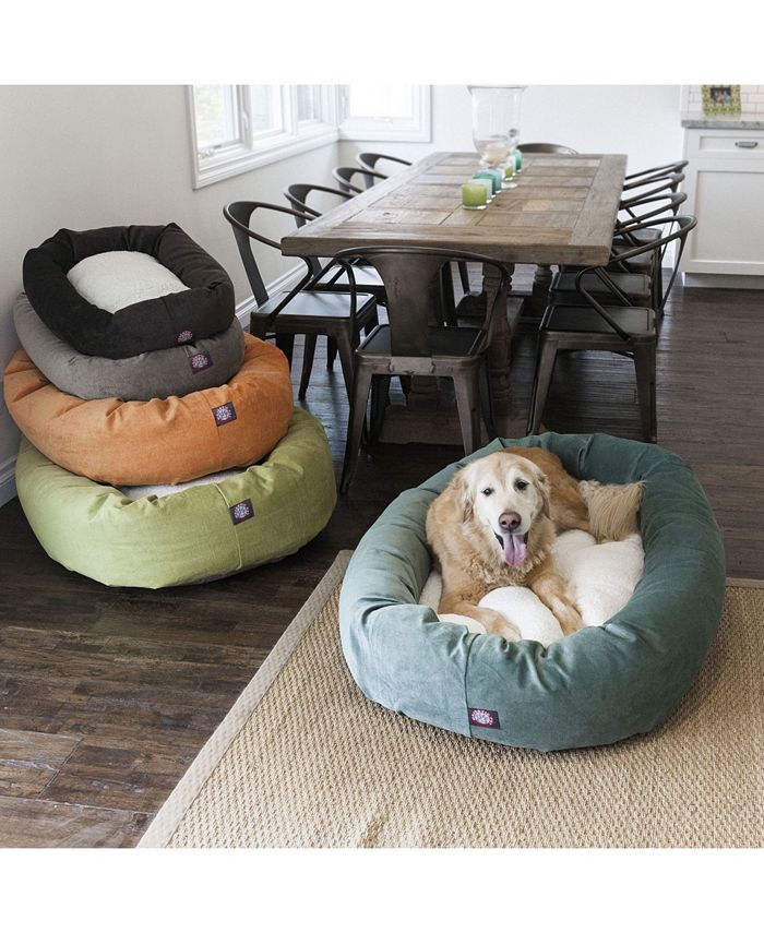 Majestic Pet Villa MicroVelvet Sherpa Bagel Dog Bed Macy's