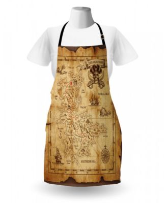 Ambesonne Island Map Apron
