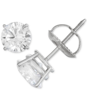 image of Certified Diamond Stud Earrings (1/2 ct. t.w.) in 14k White Gold