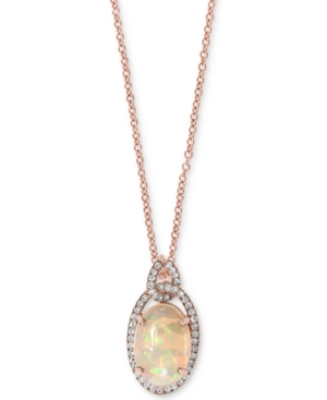 image of Effy Opal (2-1/10 ct. t.w.) & Diamond (1/5 ct. t.w.) 18