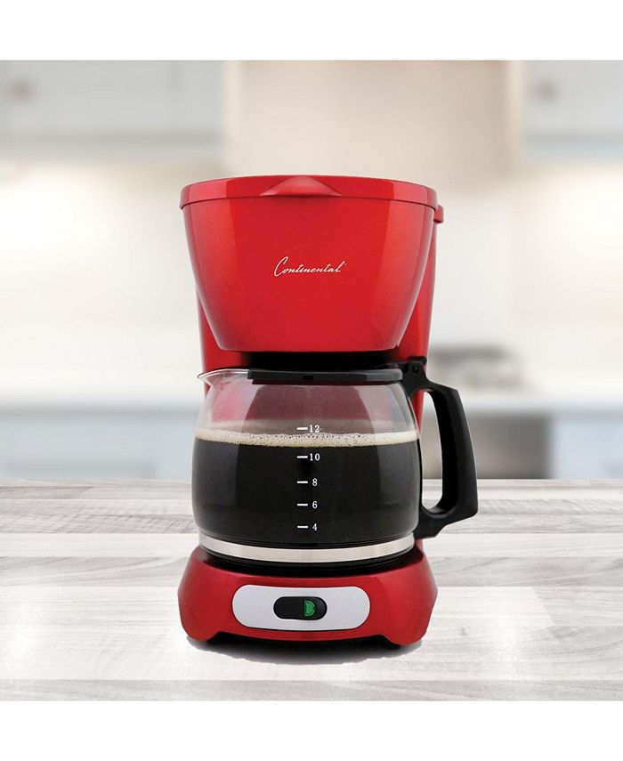 Continental Coffee Maker 12Cup Metallic Red Macy's