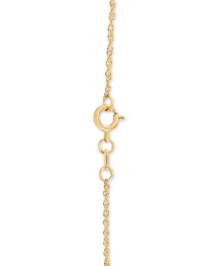 Macy's 14k Yellow Gold Necklace, 20" Light Rope Chain (1mm) Macy's