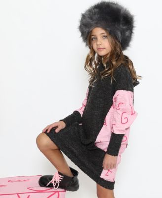 long sweater dress with hoodie