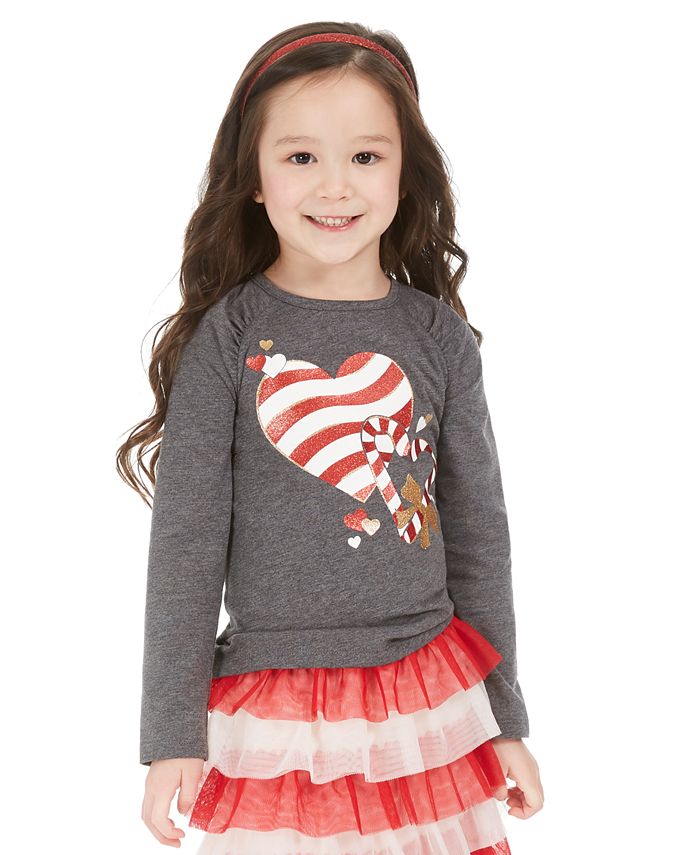 Epic Threads Toddler Girls Candy Heart T-Shirt, Created for Macy's - Macy's