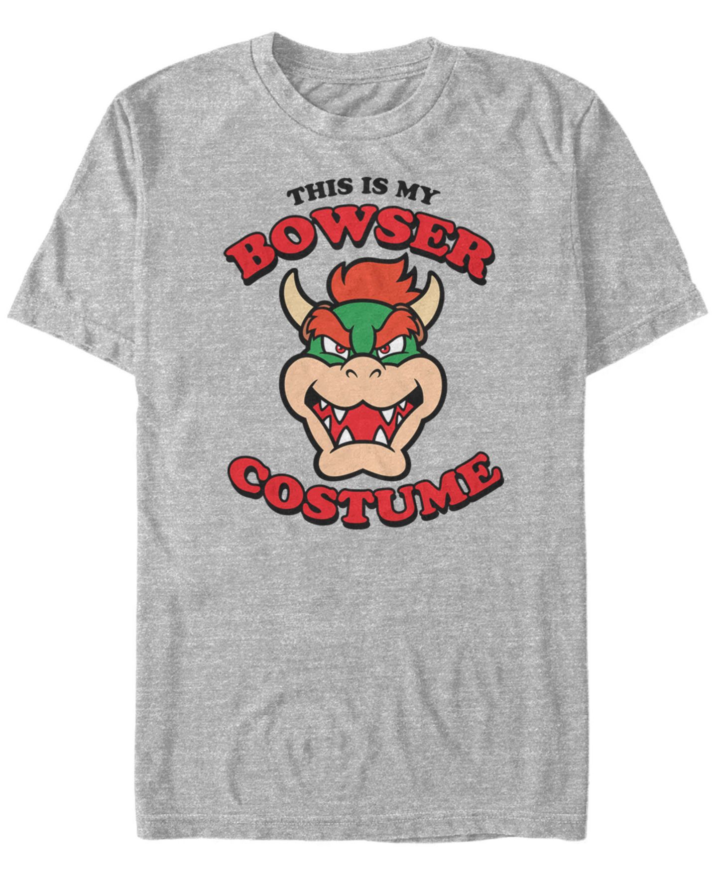 Мужская футболка Fifth Sun Nintendo Bowser Halloween Costume Short Sleeve, цвет: Athletic H — фото 1