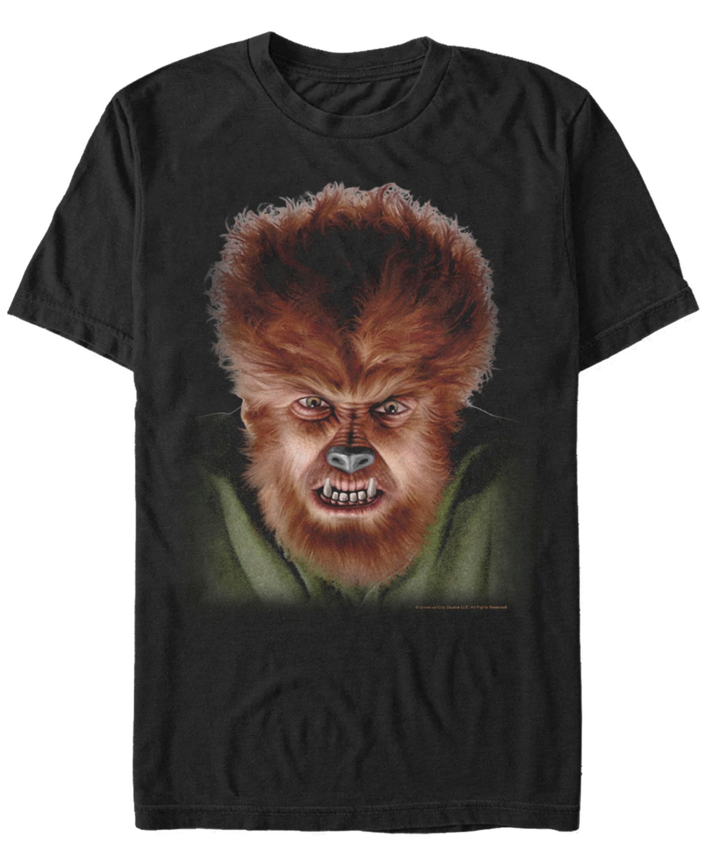 Мужская футболка Fifth Sun Universal Monsters Big Wolfman Short Sleeve, цвет: Чёрный — фото 1