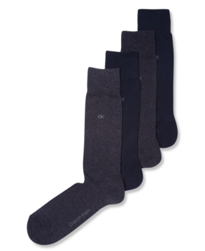 Calvin Klein Men's Socks 4 Pack Solid