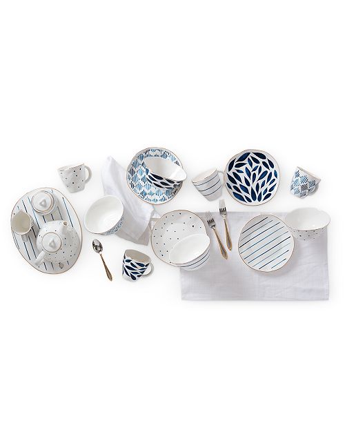 Lenox Blue Bay Dessert Collection & Reviews Dinnerware Dining Macy's
