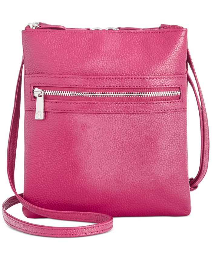 Giani Bernini TripleZip Pebble Leather Dasher Crossbody, Created for