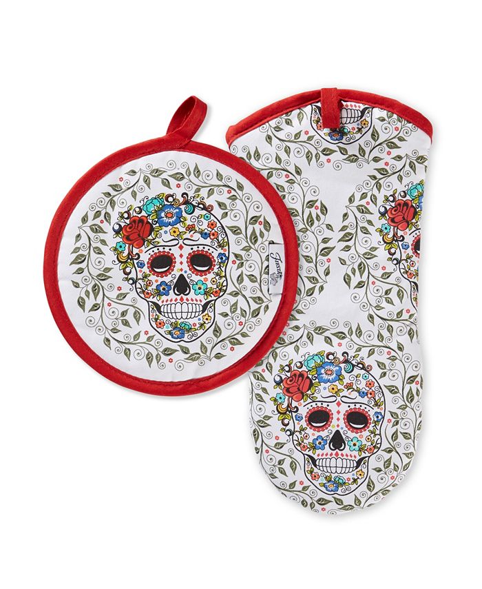 The Cellar Harvest 2-Pc. Leaf-Print Mini Oven Mitts, Created for Macy's -  Macy's