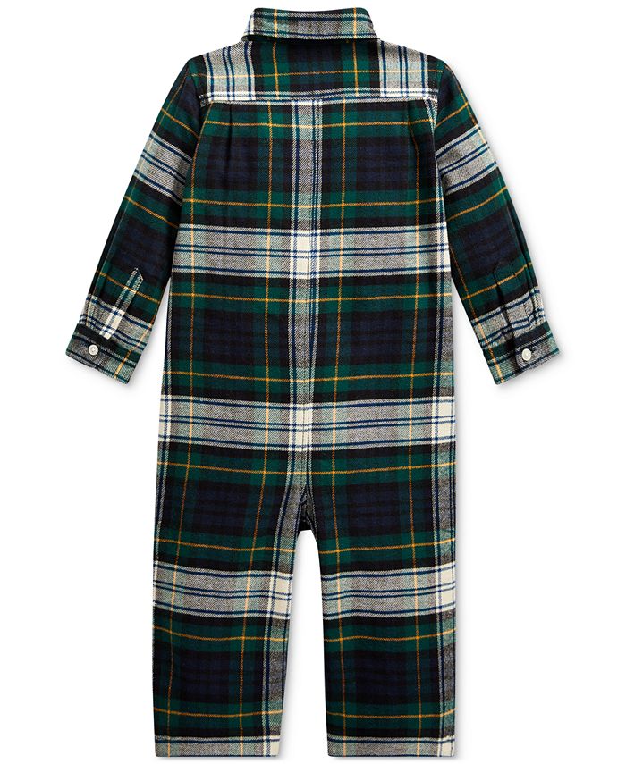 Polo Ralph Lauren Baby Boy Plaid Cotton Twill Coverall Macy's