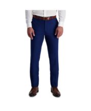 Braggi by Louis Raphael Mens Dress Pants Navy Blue Pleated Cuffed