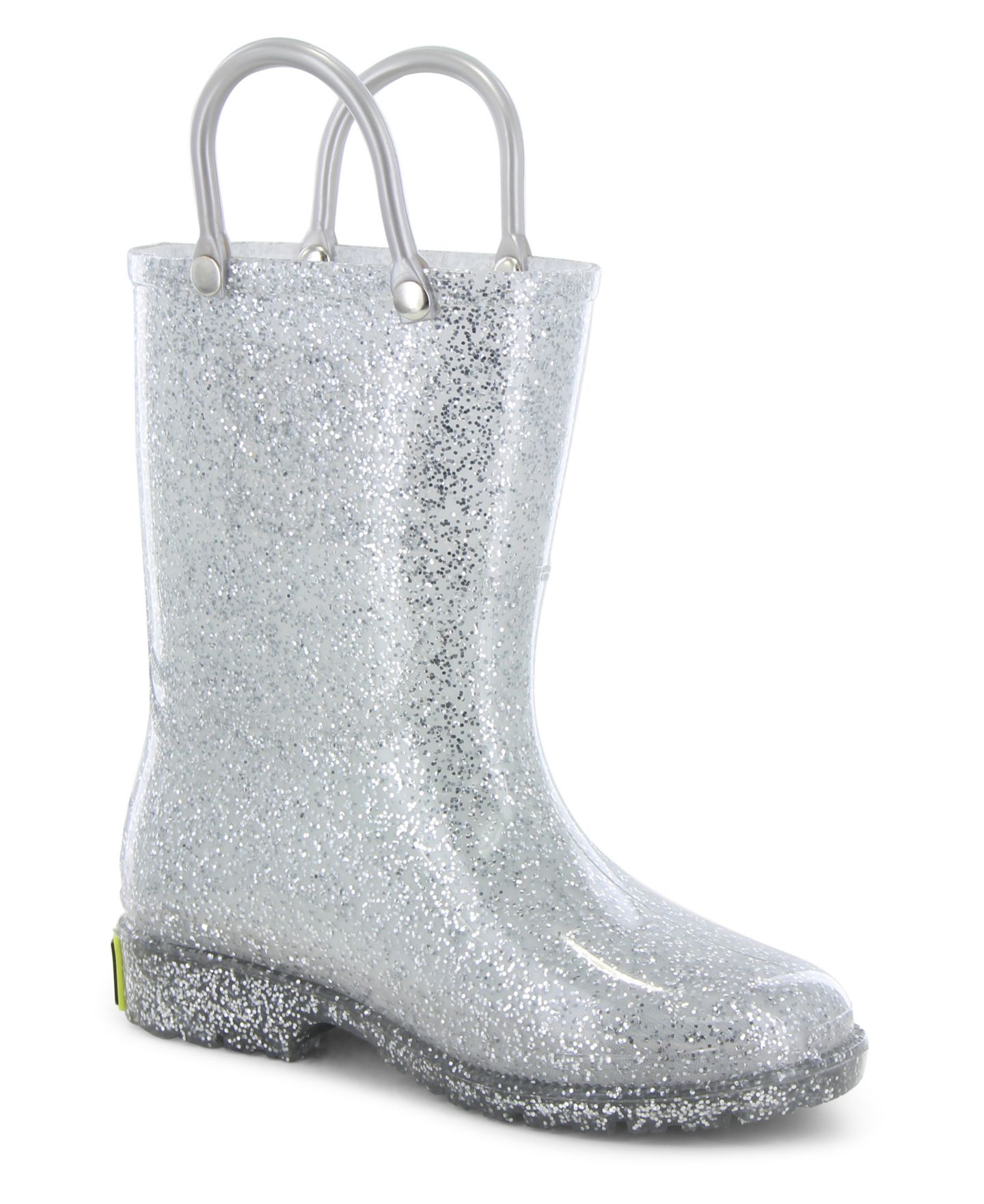 Ботинки Western Chief Glitter Rain Boot для девочек, цвет: Серебряный — фото 3