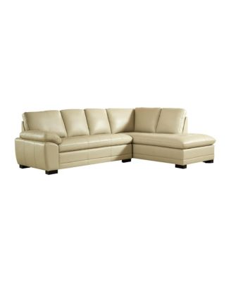 Abbyson Living - Ash Leather Sectional Sofa