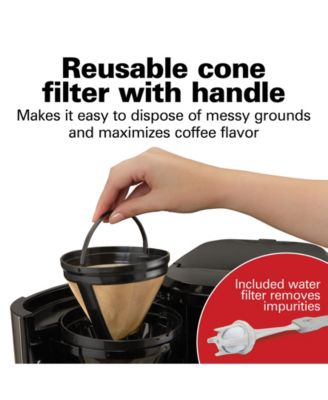 Front Fill 12 Cup Programmable Coffee Maker with Thermal Carafe - 46391