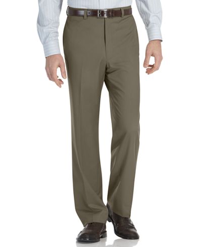 Calvin Klein Modern-Fit Microfiber Dress Pants - Pants - Men - Macy's