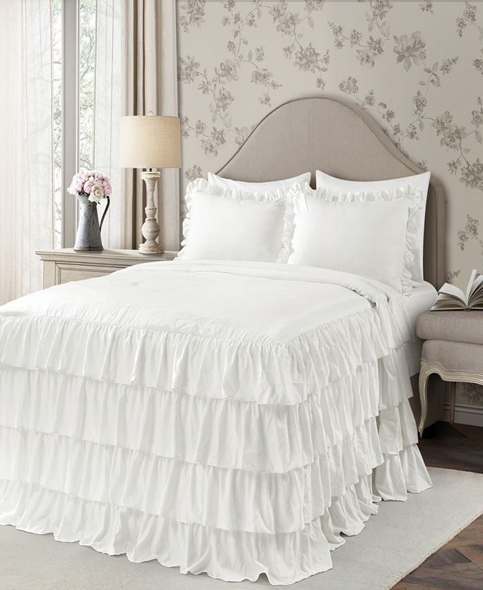 Lush Décor Allison Ruffle 2Piece Twin XL Bedspread Set Macy's