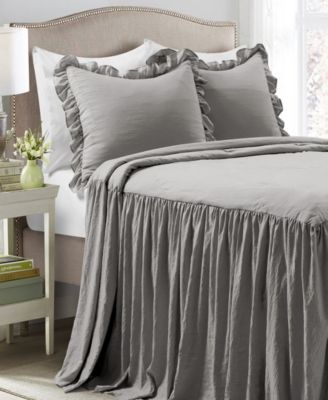 Ruffle Skirt 3-Pc. Bedspread Set, Queen