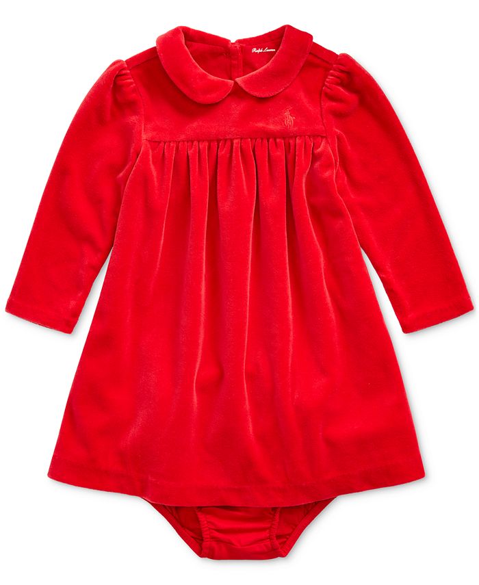 Polo Ralph Lauren Baby Girls Velour Dress & Jersey Bloomer Macy's