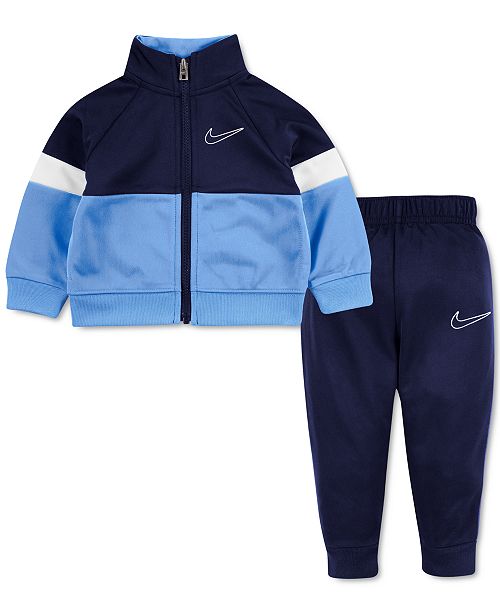 Nike Baby Boys 2Pc. Colorblocked ZipUp Jacket & Jogger Pants Set