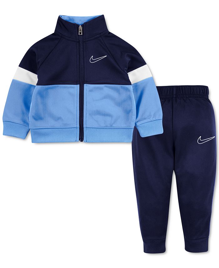 Nike Baby Boys 2-Pc. Colorblocked Zip-Up Jacket & Jogger Pants Set - Macy's