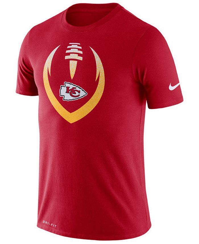 Nike Men's Kansas City Chiefs Dri-Fit Cotton Modern Icon T-Shirt - Macy's