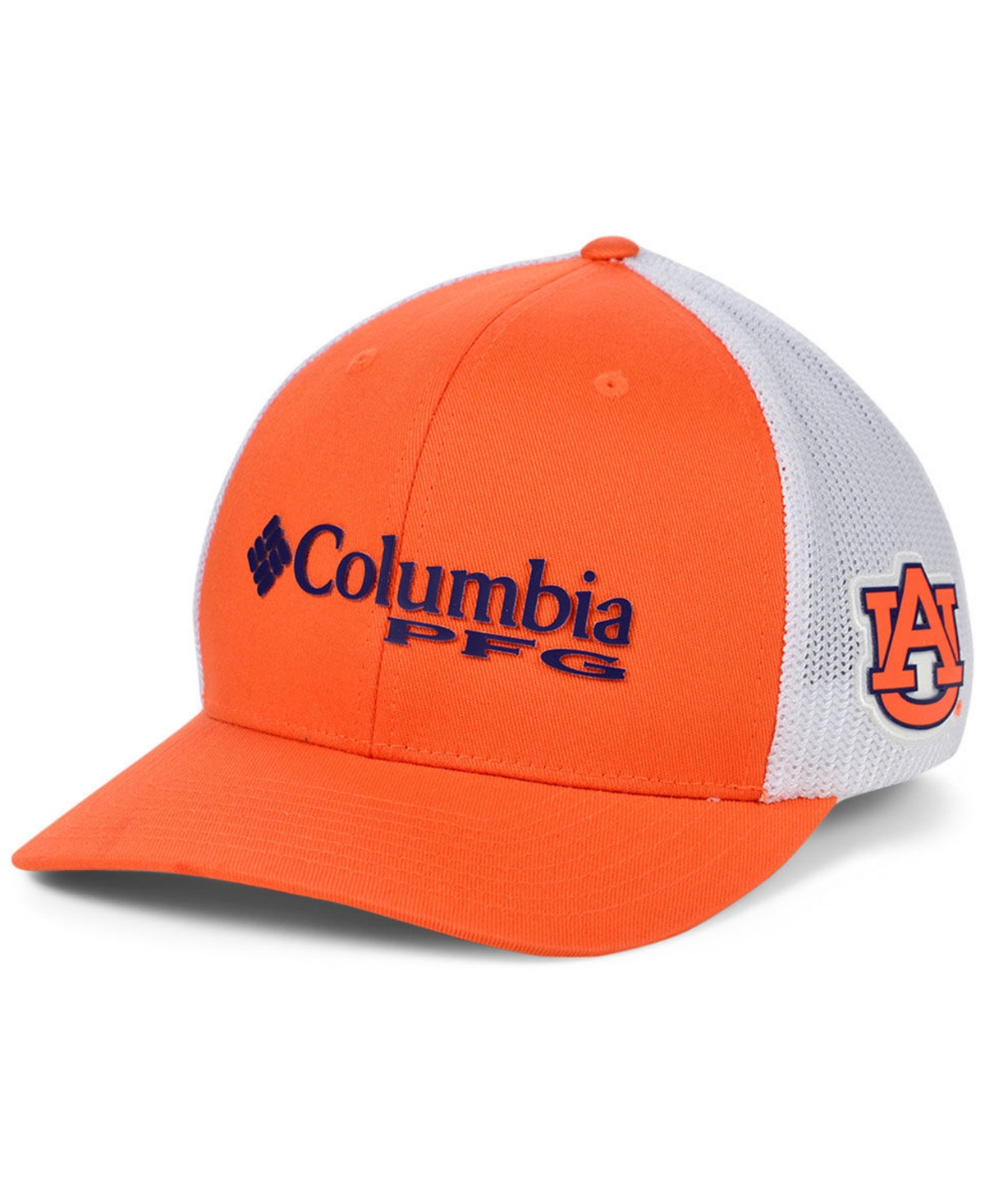 Shop Columbia Auburn Tigers Pfg Stretch Cap In Orange,white