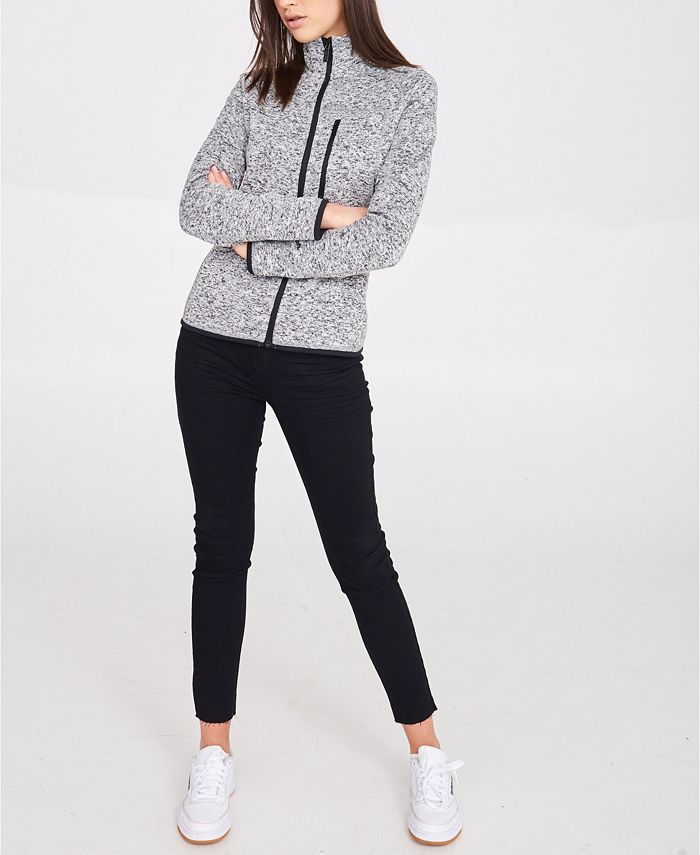 Bench Urbanwear Naylie Short Brushed Back Knitted Jacket Macy's