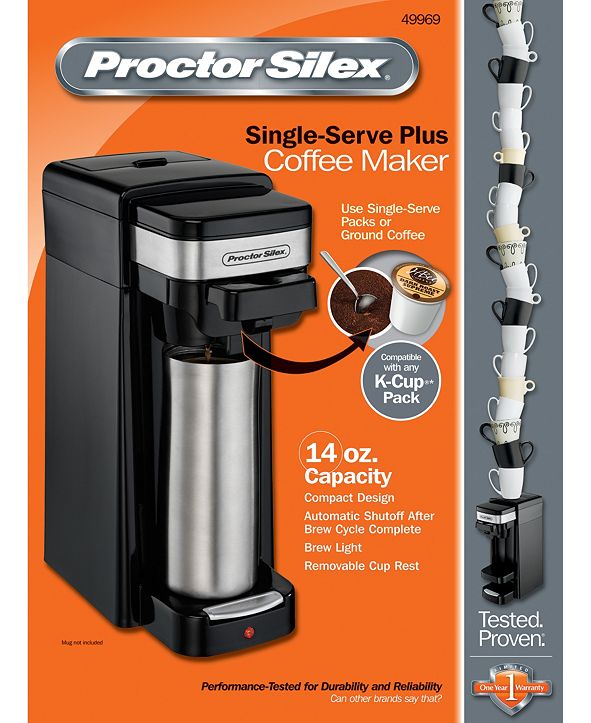 Hamilton Beach Proctor Silex SingleServe Plus Coffee Maker & Reviews