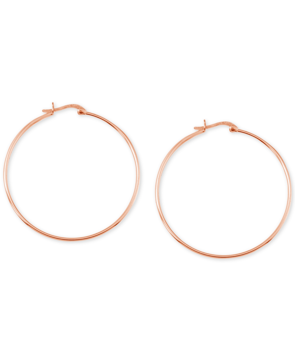 And Now This Large Skinny Hoop Earrings in Rose Gold-Plate - Rose Gold