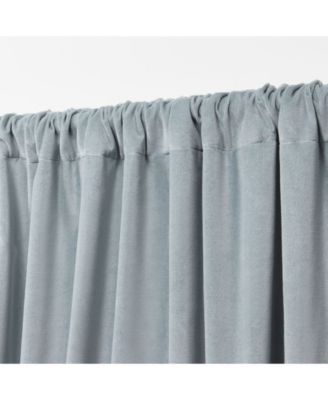 Velvety Room Darkening, Back Tab and Rod Pocket Single Curtain Panel