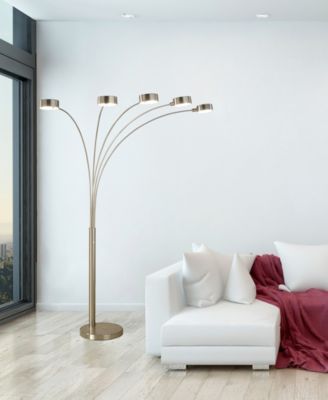 Micah Plus Modern LED 88" 5-Arched Floor Lamp with Dimmer
