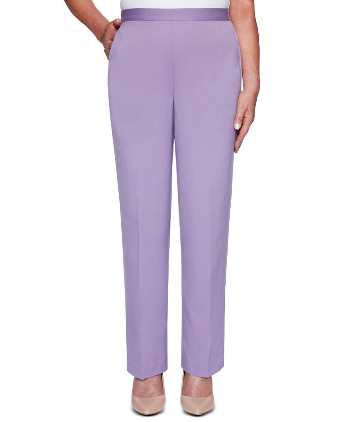 Alfred Dunner Loire Valley Twill Pants - Macy's