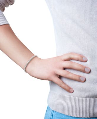 Diamond Tennis Bracelet (1 ct. t.w.) in Sterling Silver, Created for Macy's