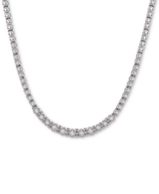 Diamond Link (1/2 c.t. t.w.) 17" Statement Necklace in Sterling Silver, Created for Macy's