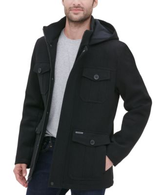 GUESS - Men's Four Pocket Three-Quarter Length Coat