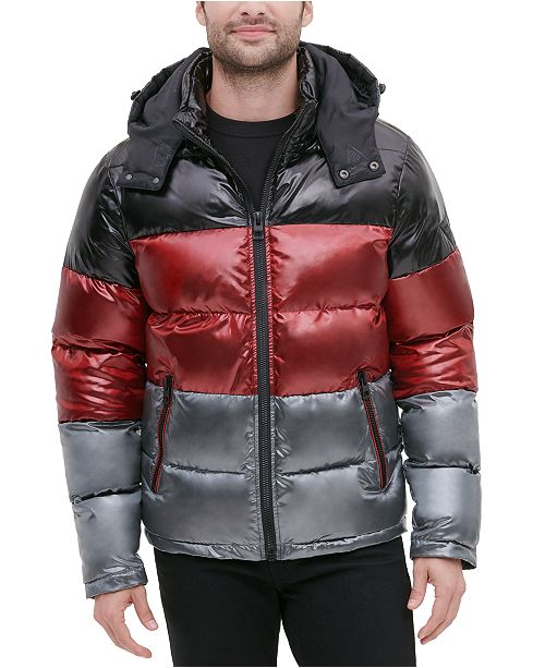 guess men's coats macy's