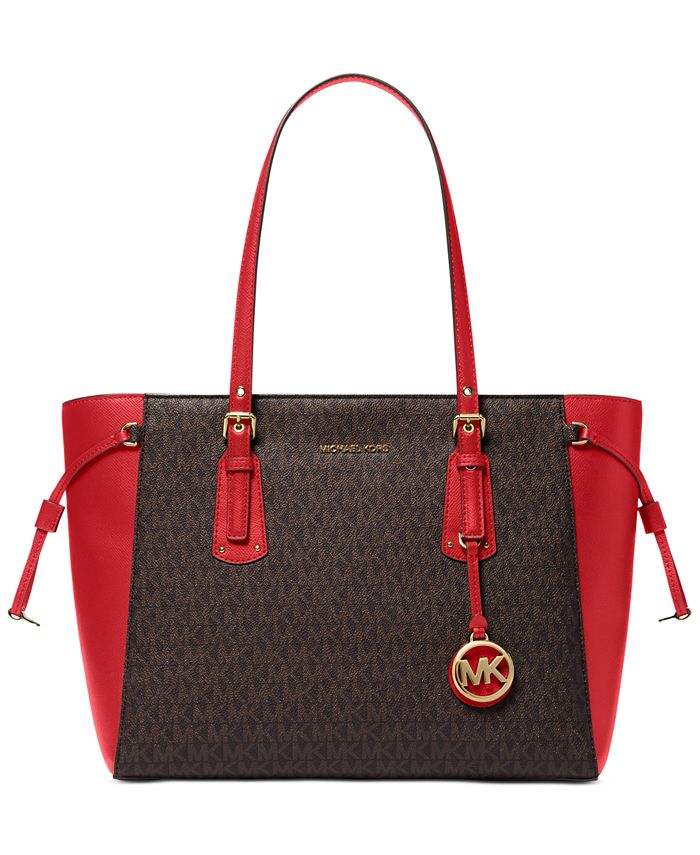 Macy's red sales michael kors bag