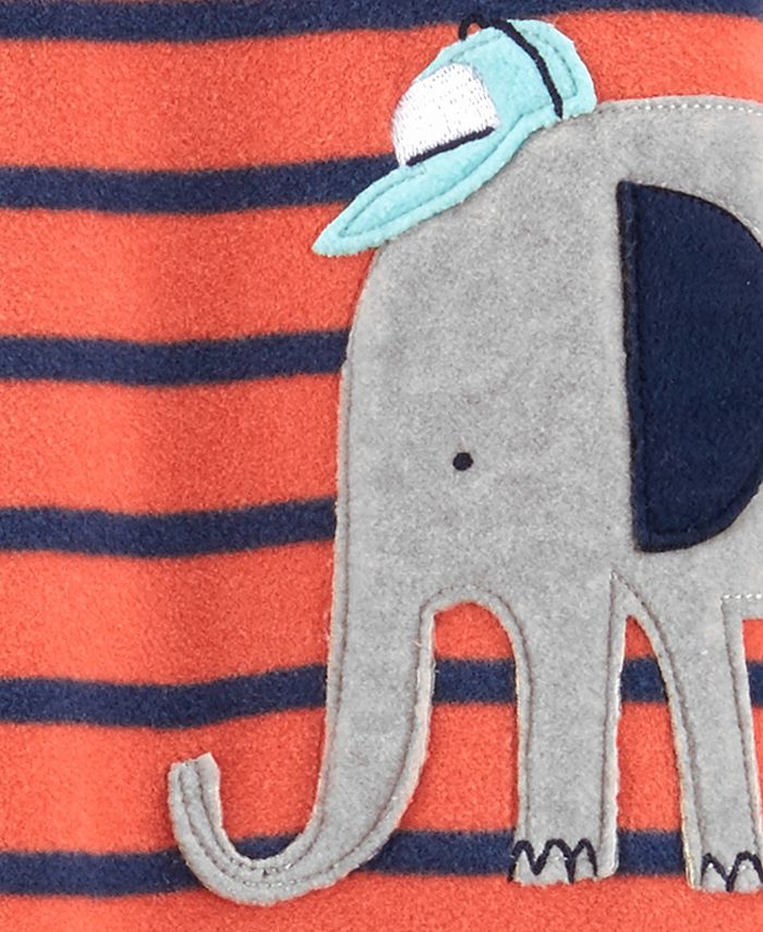 Carter's Baby Boys Elephant Fleece Footed Pajamas Macy's
