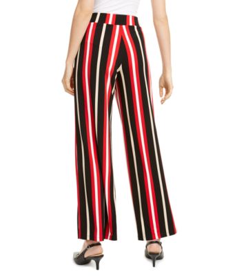 petite striped palazzo pants