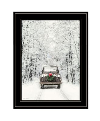 Antique Christmas by Lori Deiter, Ready to hang Framed Print, Black Frame, 15" x 19"