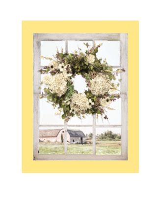 Pleasant View by Lori Deiter, Ready to hang Framed Print, Yellow Window-Style Frame, 14" x 18"