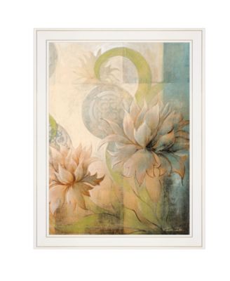Meandering Flowers II by Dee Dee, Ready to hang Framed Print, White Frame, 21" x 27"