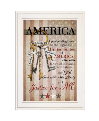 The Keys to Freedom by Robin-Lee Vieira, Ready to hang Framed Print, White Frame, 15" x 21"