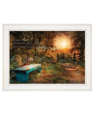 Show Me the Path by Robin-Lee Vieira, Ready to hang Framed print, White Frame, 19" x 15"