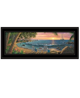 Summer Breeze by Kim Norlien, Ready to hang Framed Print, Black Frame, 27" x 11"