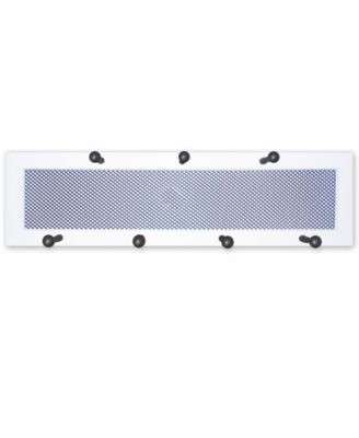7-Peg Mug Rack by Millwork Engineering, White Frame, 26" x 7"
