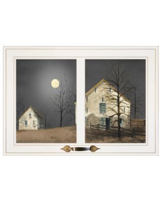 Still of the Night by Billy Jacobs, Ready to hang Framed Print, White Window-Style Frame, 21" x 15"