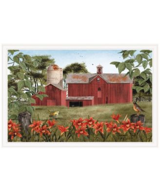 Summer Days by Billy Jacobs, Ready to hang Framed Print, White Frame, 38" x 26"